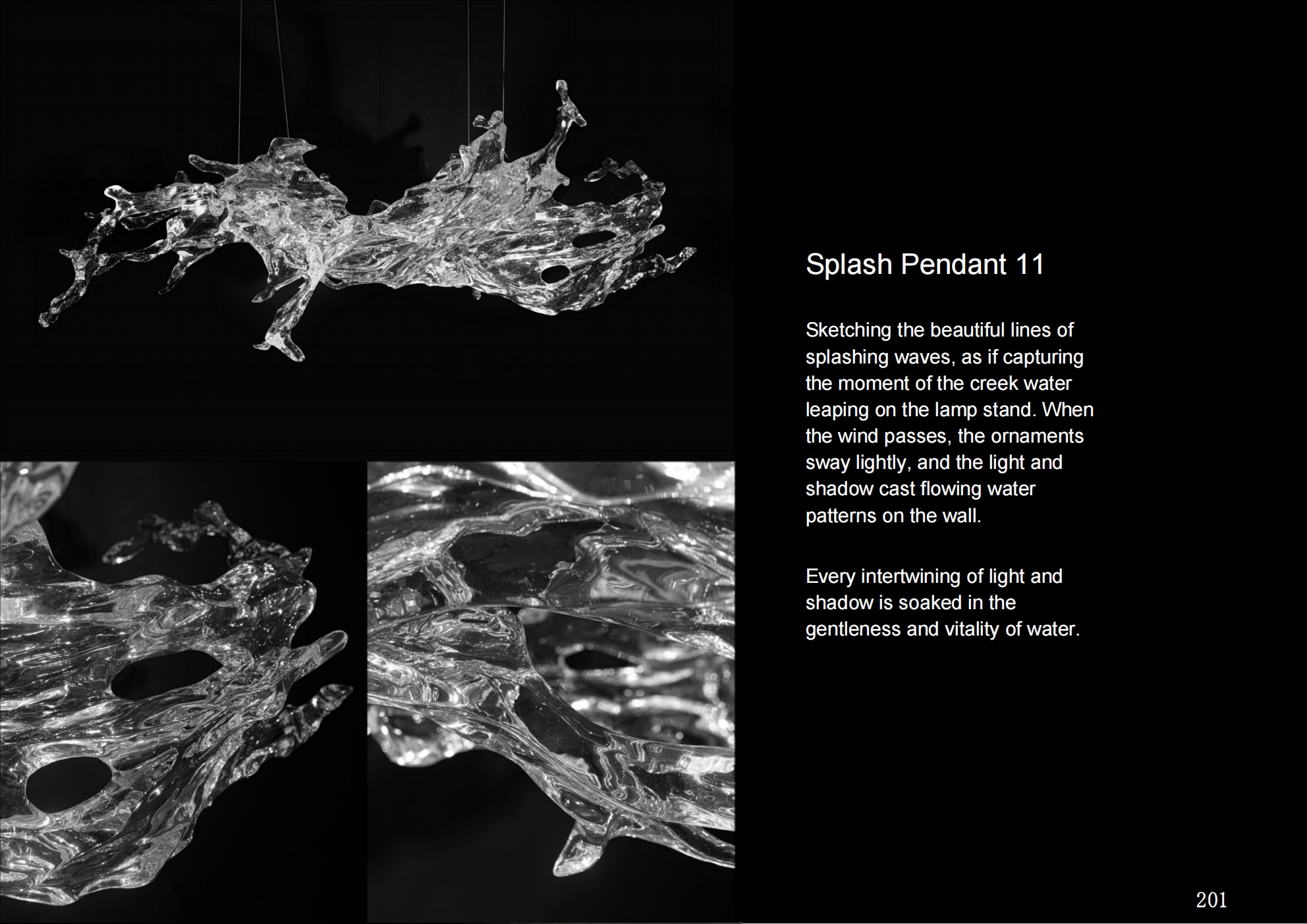 Water Splash Pendant Light K